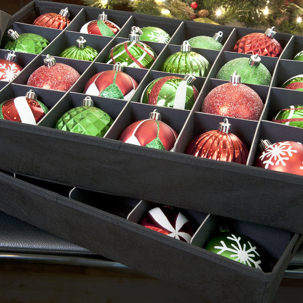 2-Tray Ornament Aufbewahrungsbeutel [48 Ornamente]